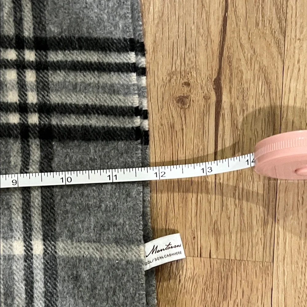 Gray Plaid Men's Scarf